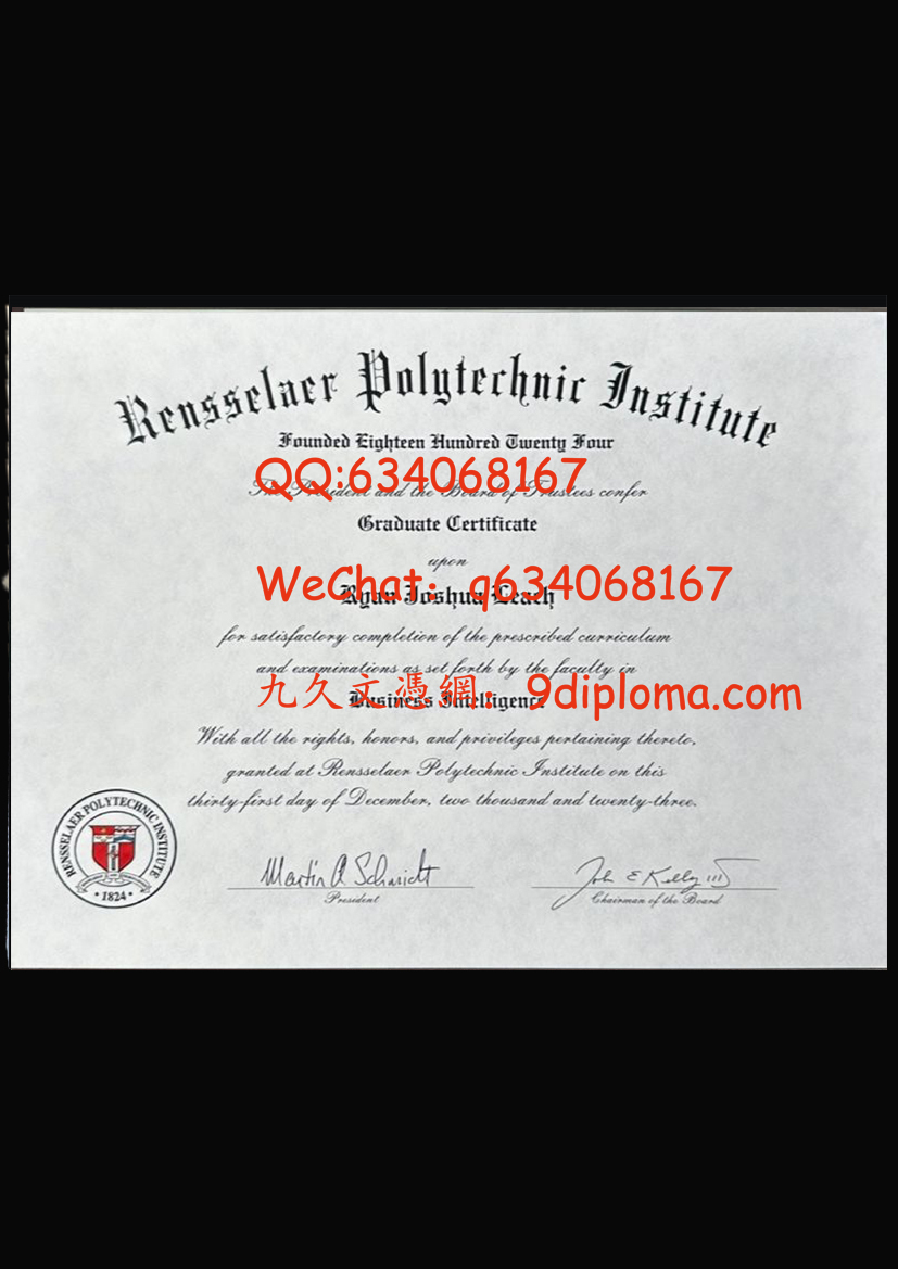 伦斯勒理工学院毕业证样板