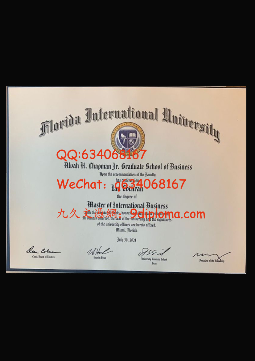 佛罗里达国际大学毕业证样板