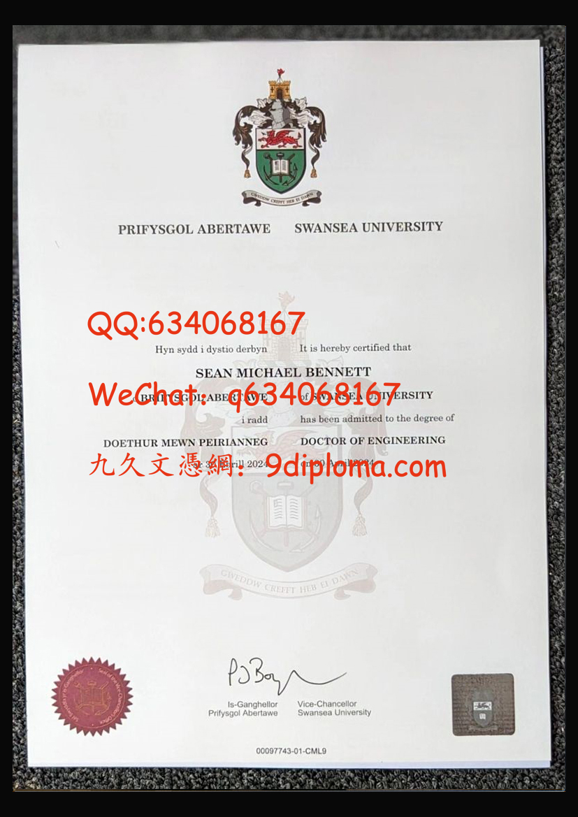 斯旺西大学毕业证样板