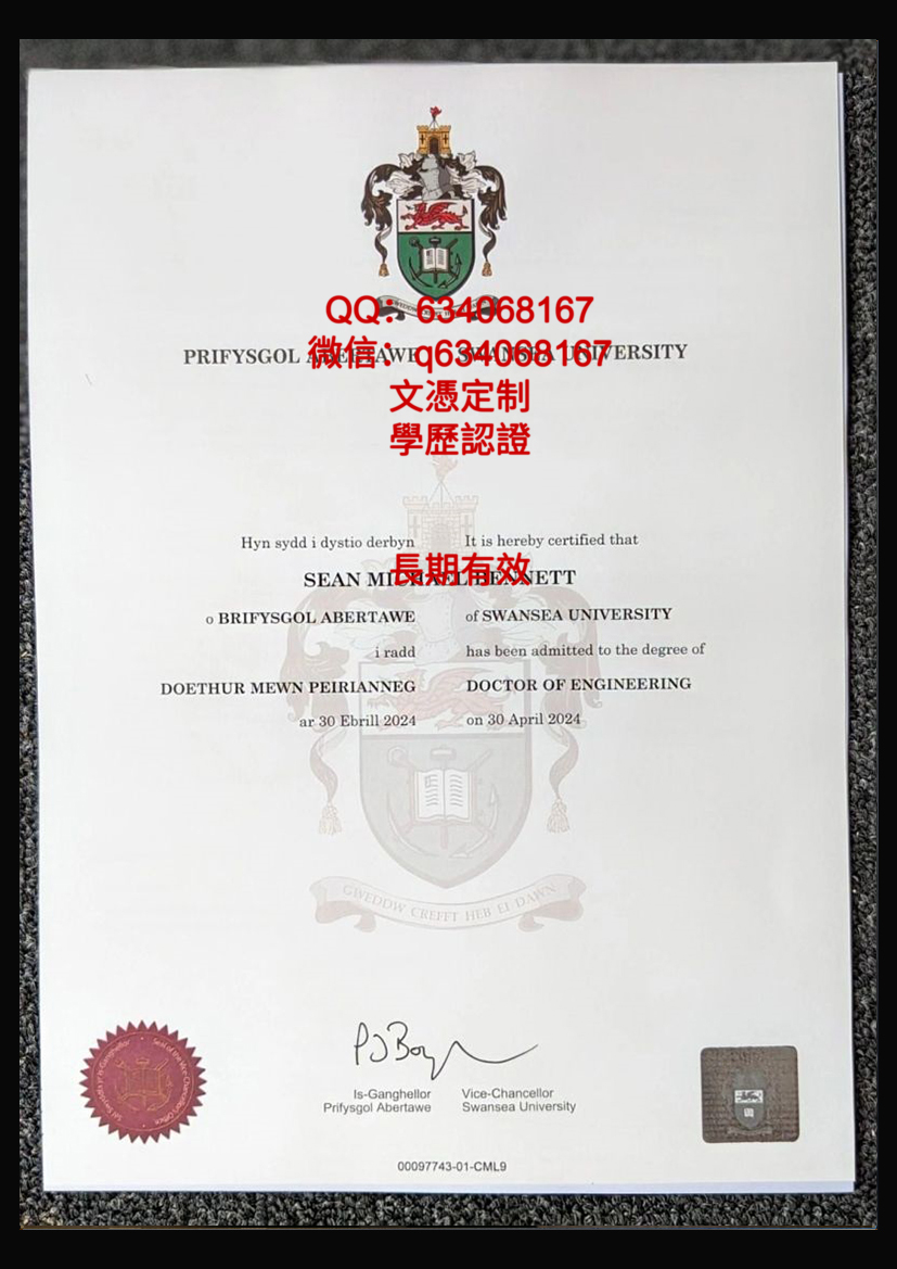 斯旺西大学毕业证样本