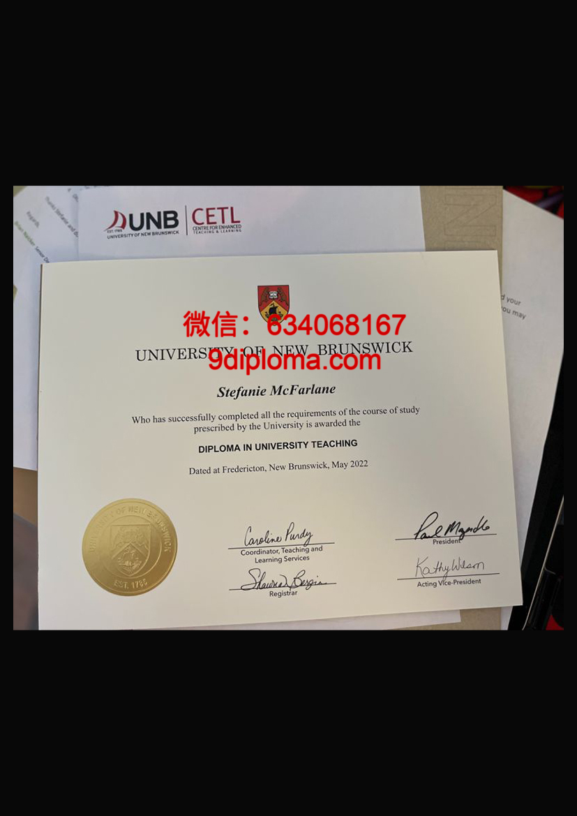 新布伦瑞克大学毕业证样本