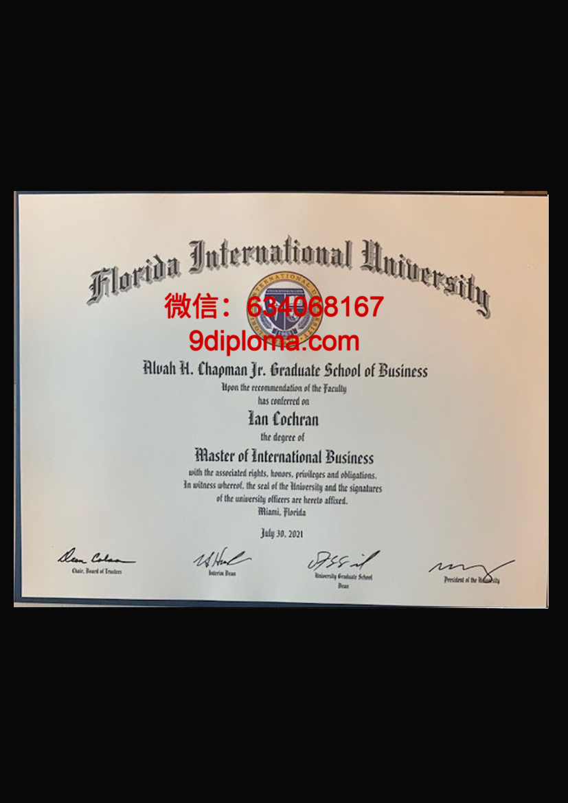 佛罗里达国际大学毕业证样本