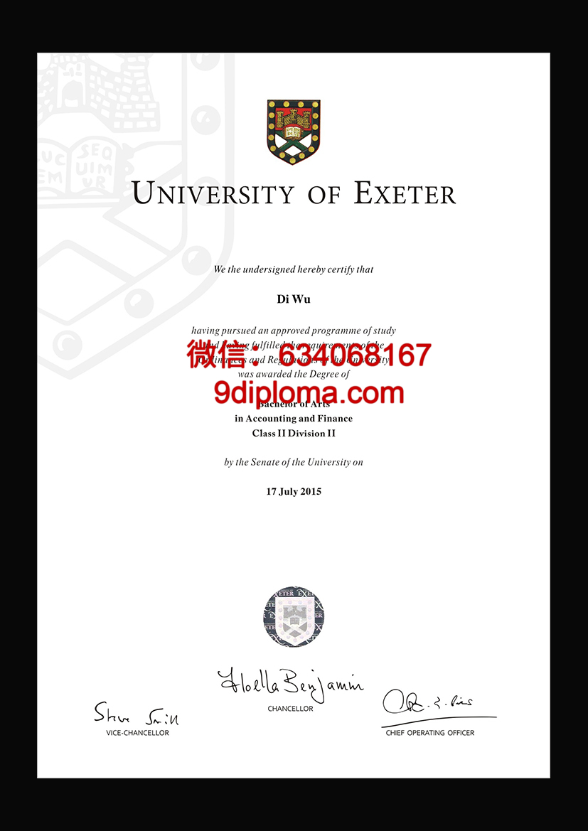 埃塞克斯大学毕业证样本