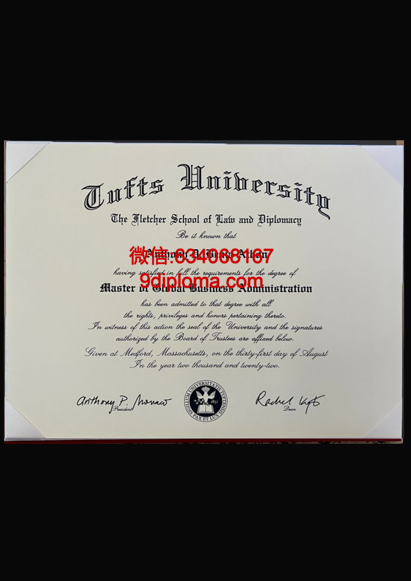 塔夫茨大学毕业证样本